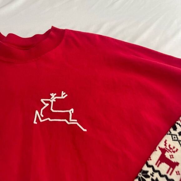 NWT Spirit Jersey Merry Christmas Long Sleeve Shirt Size Small New - Picture 3 of 8